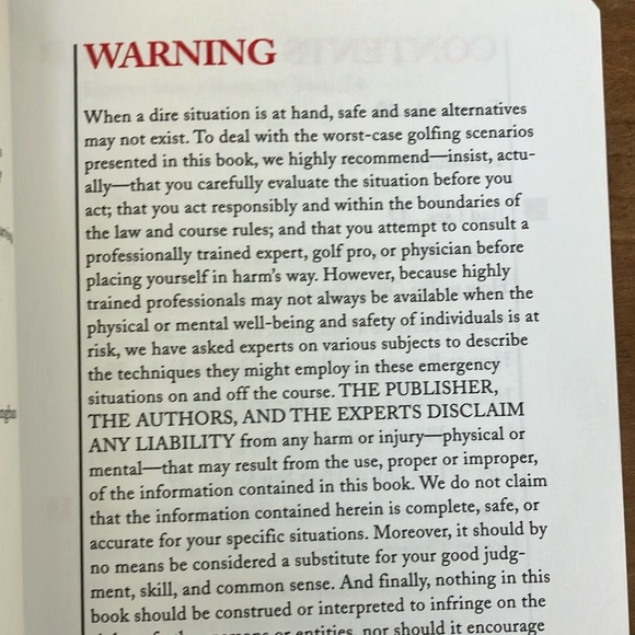 Golf : The worst-case scenario survival handbook Golf Book - Picture 5 of 16